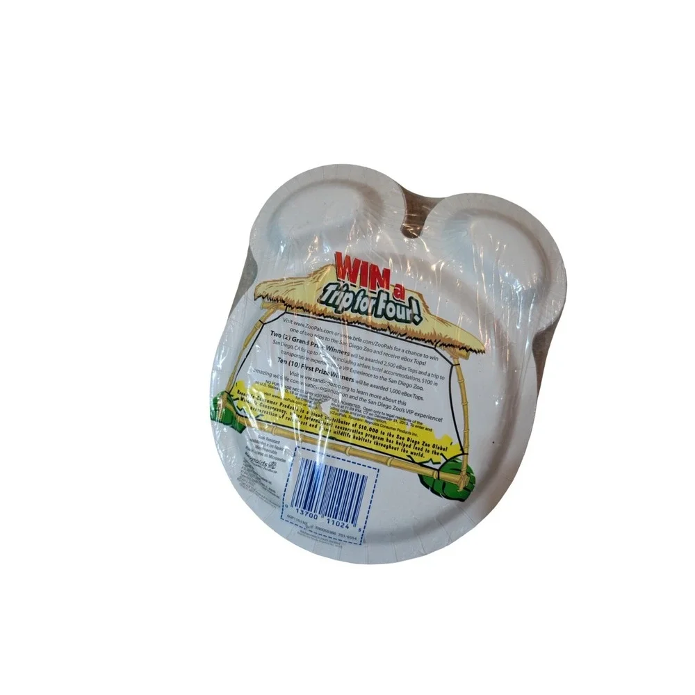 Hefty Zoo Pals Tiger Plates 20ct Sealed Vintage Rainforest Pack Not Opened
